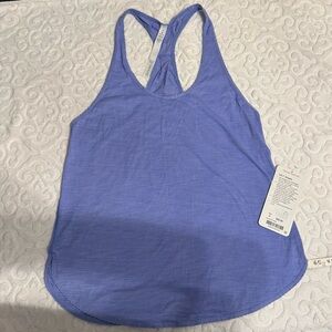 NWT Lululemon 105 F Singlet Heathered Hydrangea Blue 6 Racerback